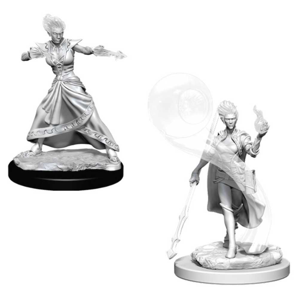 D&D Unpainted Fire Genasi Female Wizard