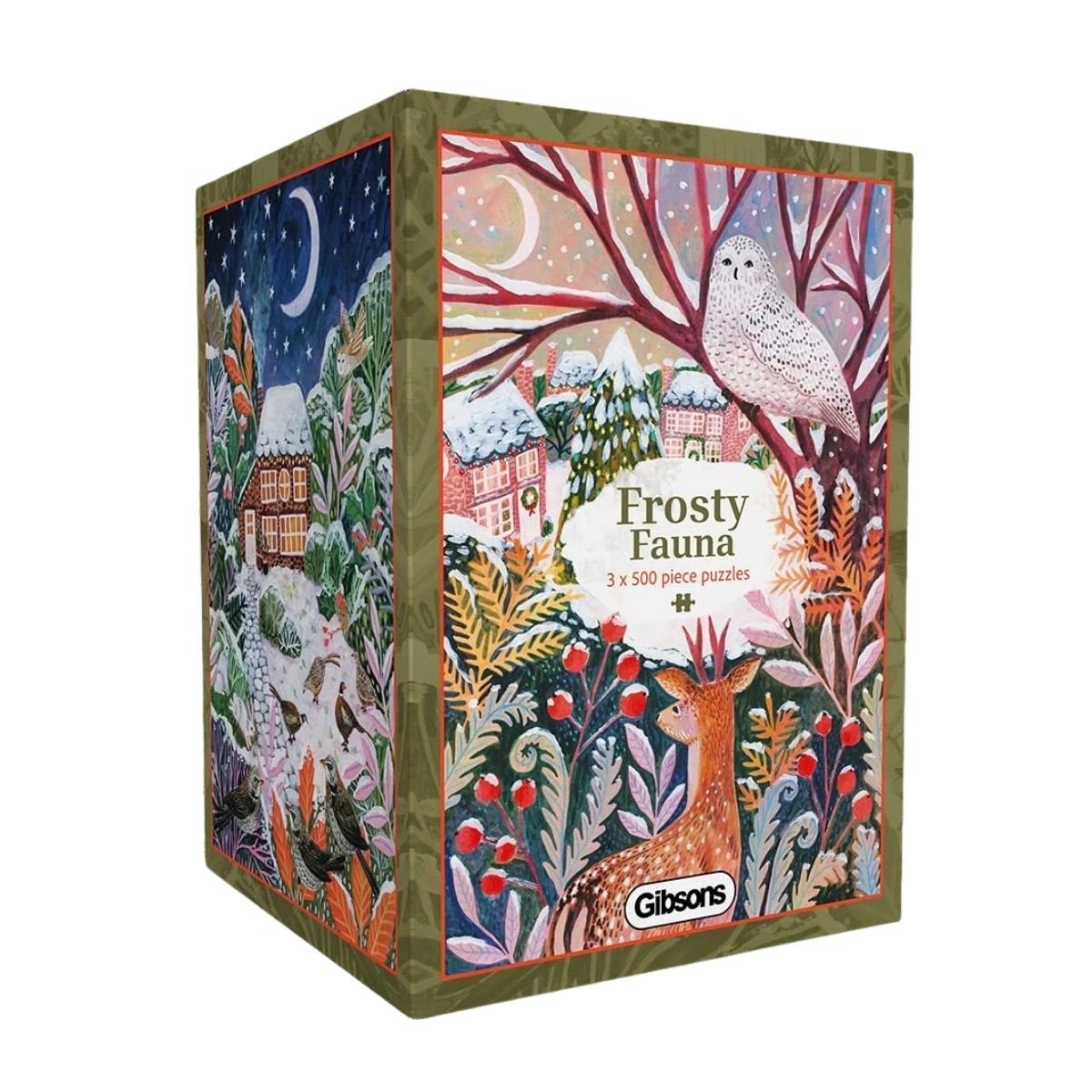 Frosty Fauna 3x 500pc Puzzle