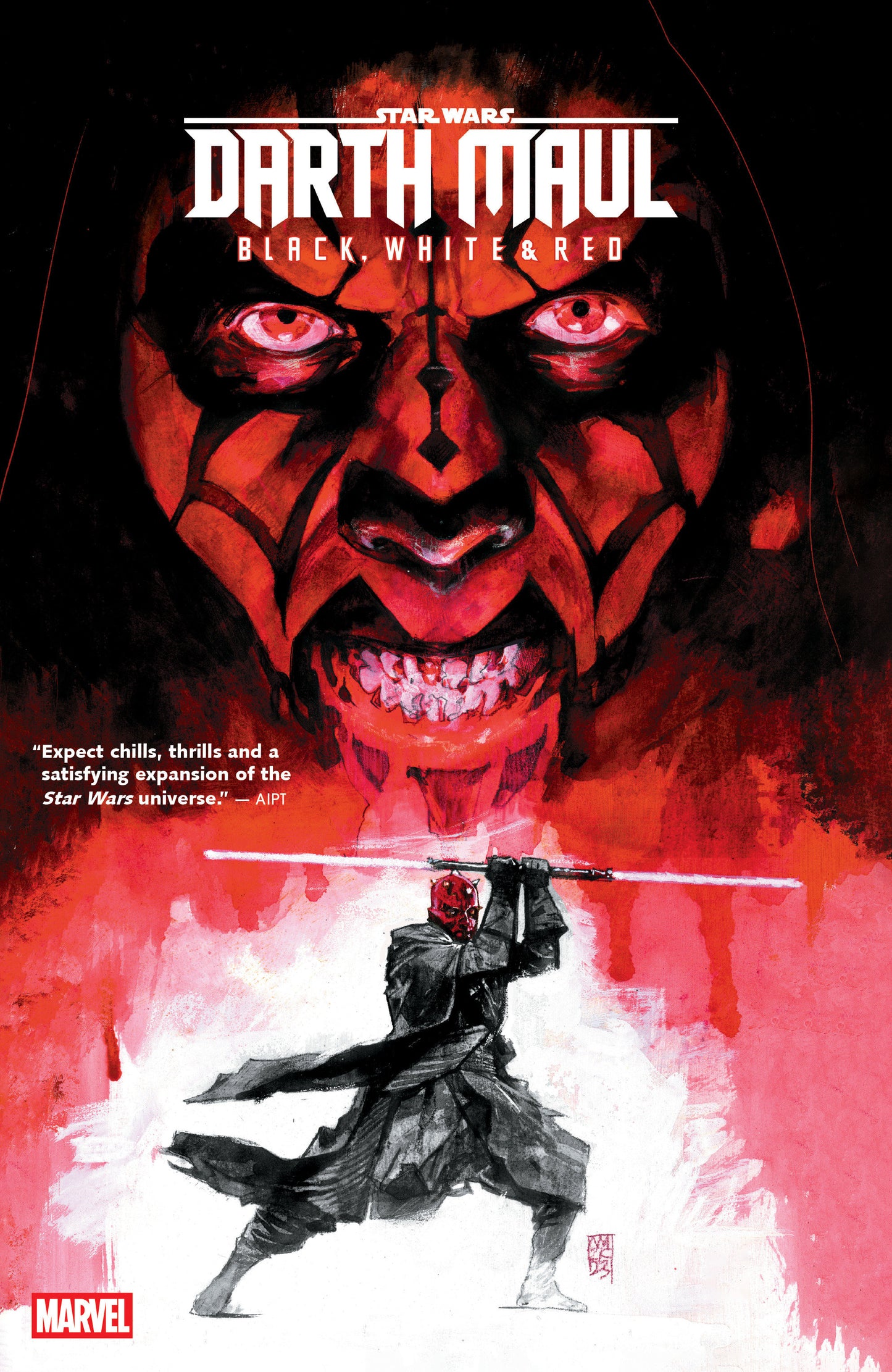 Star Wars Darth Maul Black, White & Red