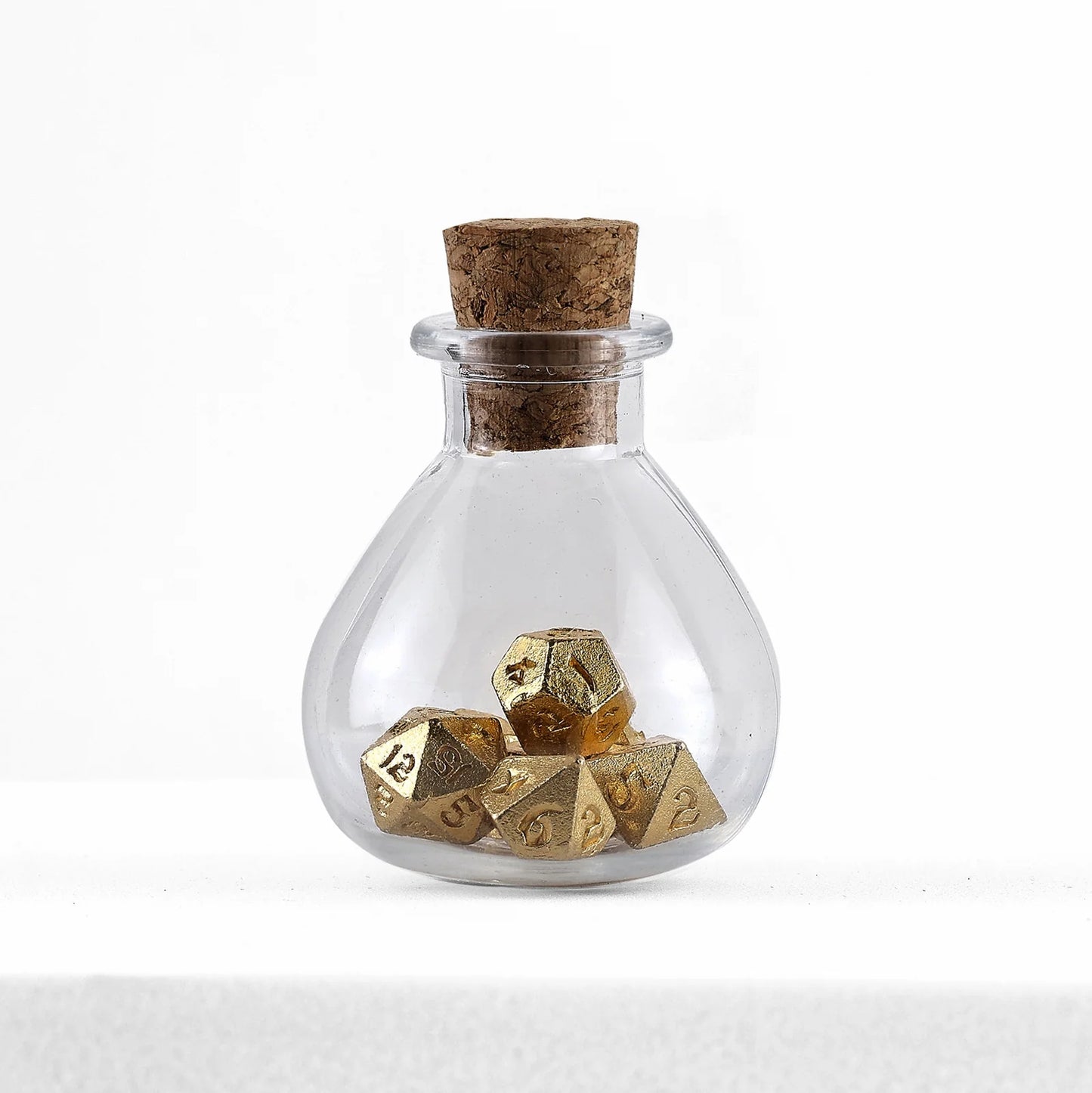 Unseelie Mini Metal RPG 7pc Dice Set Gold