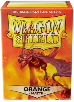 Dragon Shield Sleeves Matte Orange 100ct