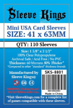 Card Sleeves 41 x 63 mm