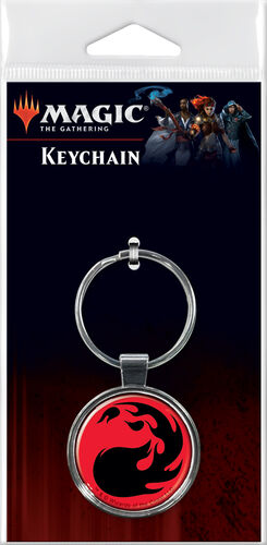 Magic the Gathering Mountain Mana Keychain
