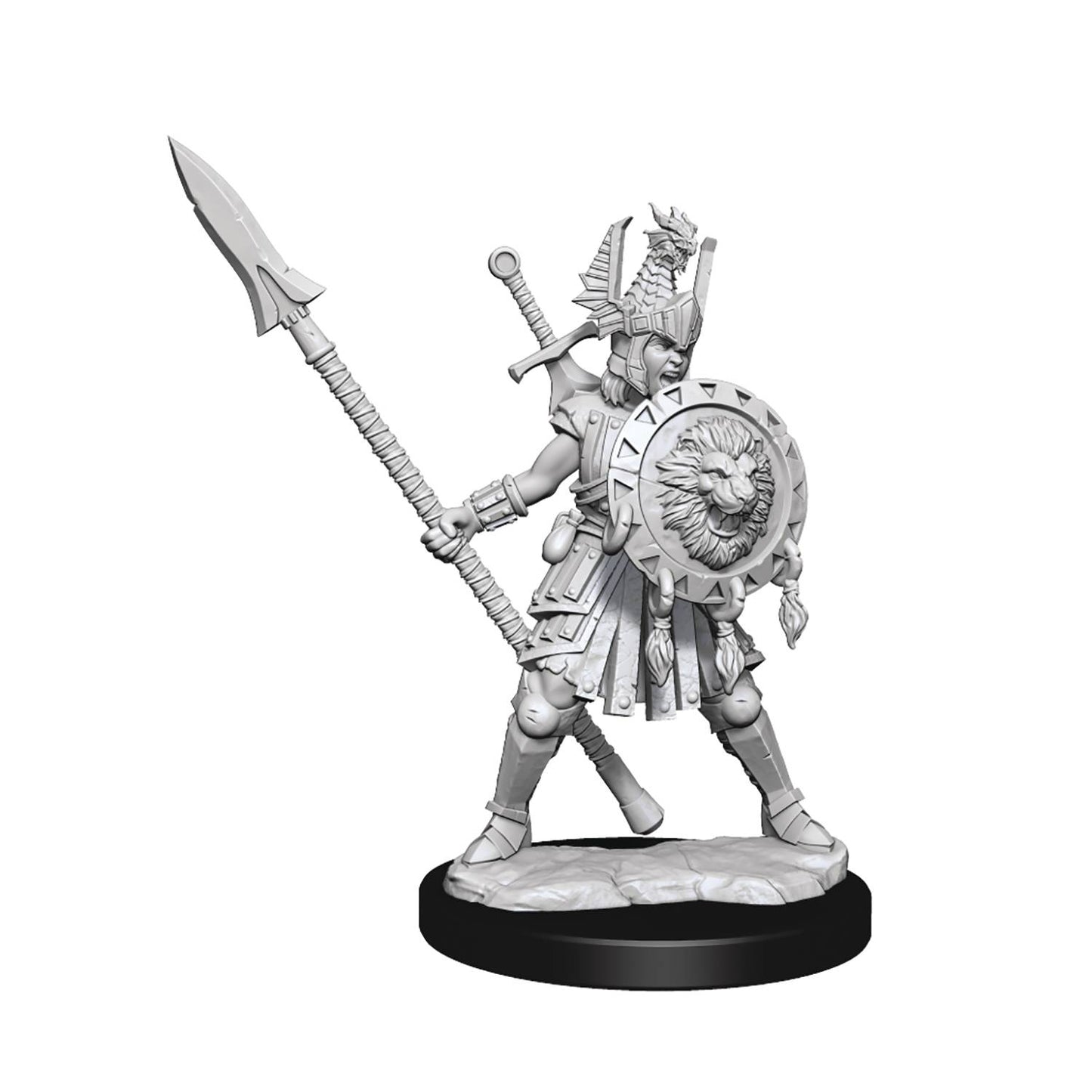 D&D Frameworks Human Fighter Female Miniature