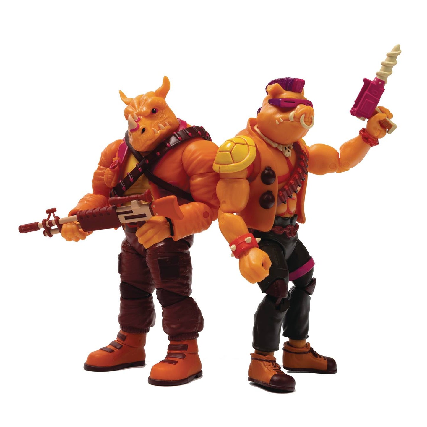 SDCC 2022 Exclusive Teenage Mutant Ninja Turtle Arcade Bebop & Rocksteady 5" Action Figure 2-Pack