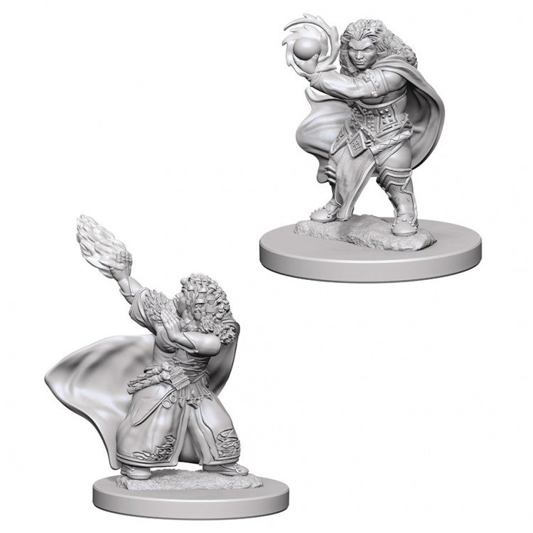 D&D Unpainted Dwarf Female Wizard