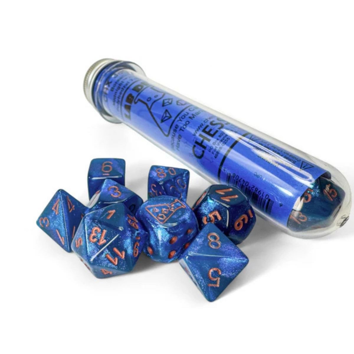 Lab Dice 9: Borealis Midnight/Copper 8pc Set