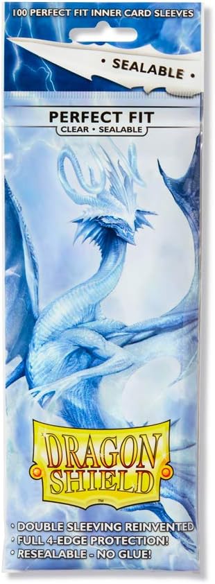 Dragon Shield Sleeves Perfect Fit Sealable Clear 100ct