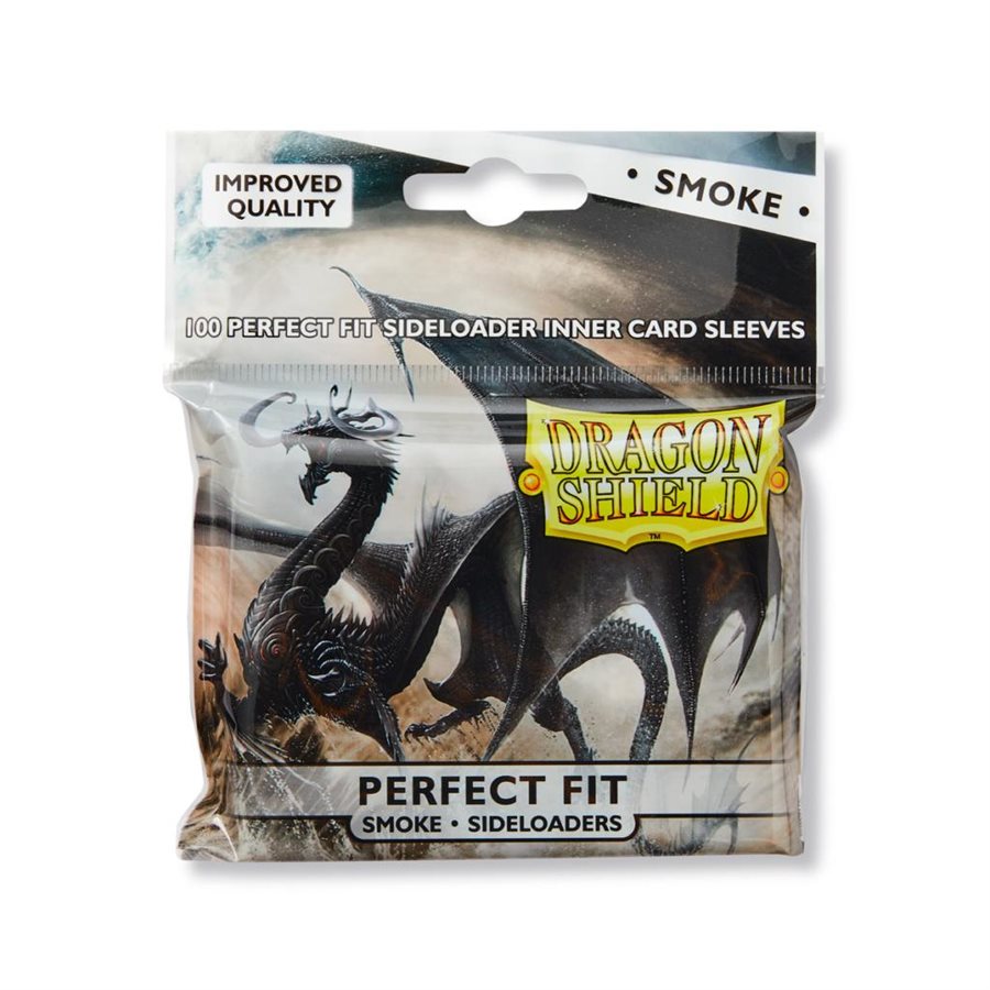 Dragon Shield Sleeves Perfect Fit Smoke Side-Load 100ct