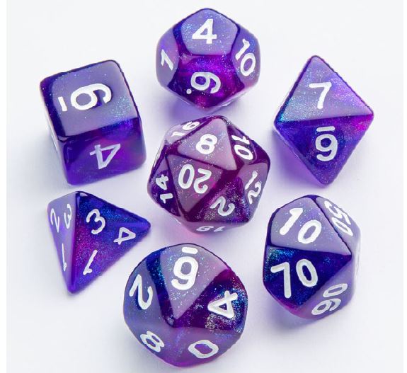 Galaxy Series Nebula 7pc Dice Set