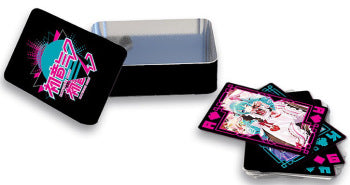 Hatsune Miku and Friends Playing Cards with Tin