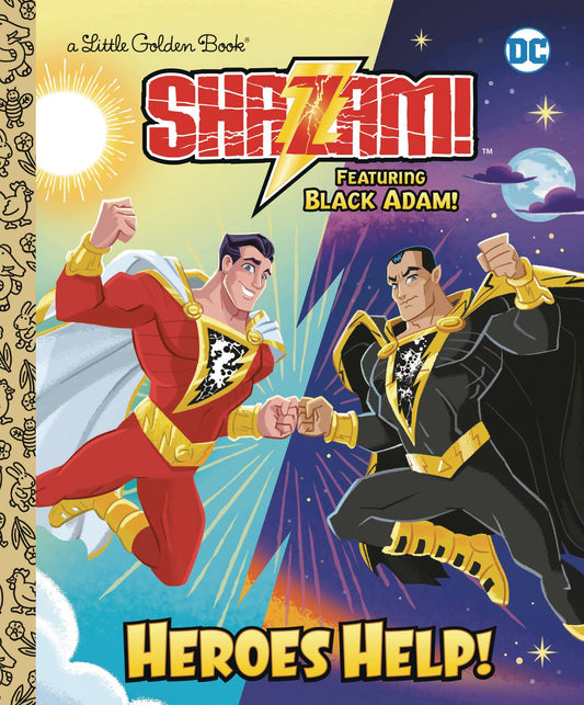 Little Golden Book DC Shazam! Featuring Black Adam Heroes Help