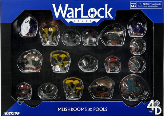 Warlock Tiles Caverns Accessory Mushrooms & Pools